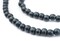 The Bead Chest Charcoal Natural Wood Beads 6mm Black Round 16 Inch Strand